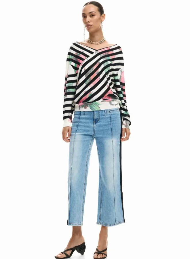 DESIGUAL Fine Crossover Sweater